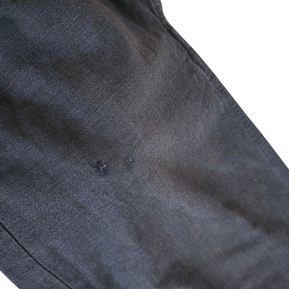 Eileen Fisher Navy Wide Leg Cotton Pants S - Picture 5 of 5